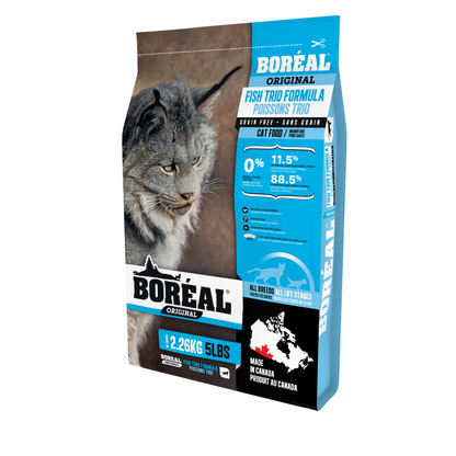 BORÉAL | Chat, Original, trio de poisson, sans grains