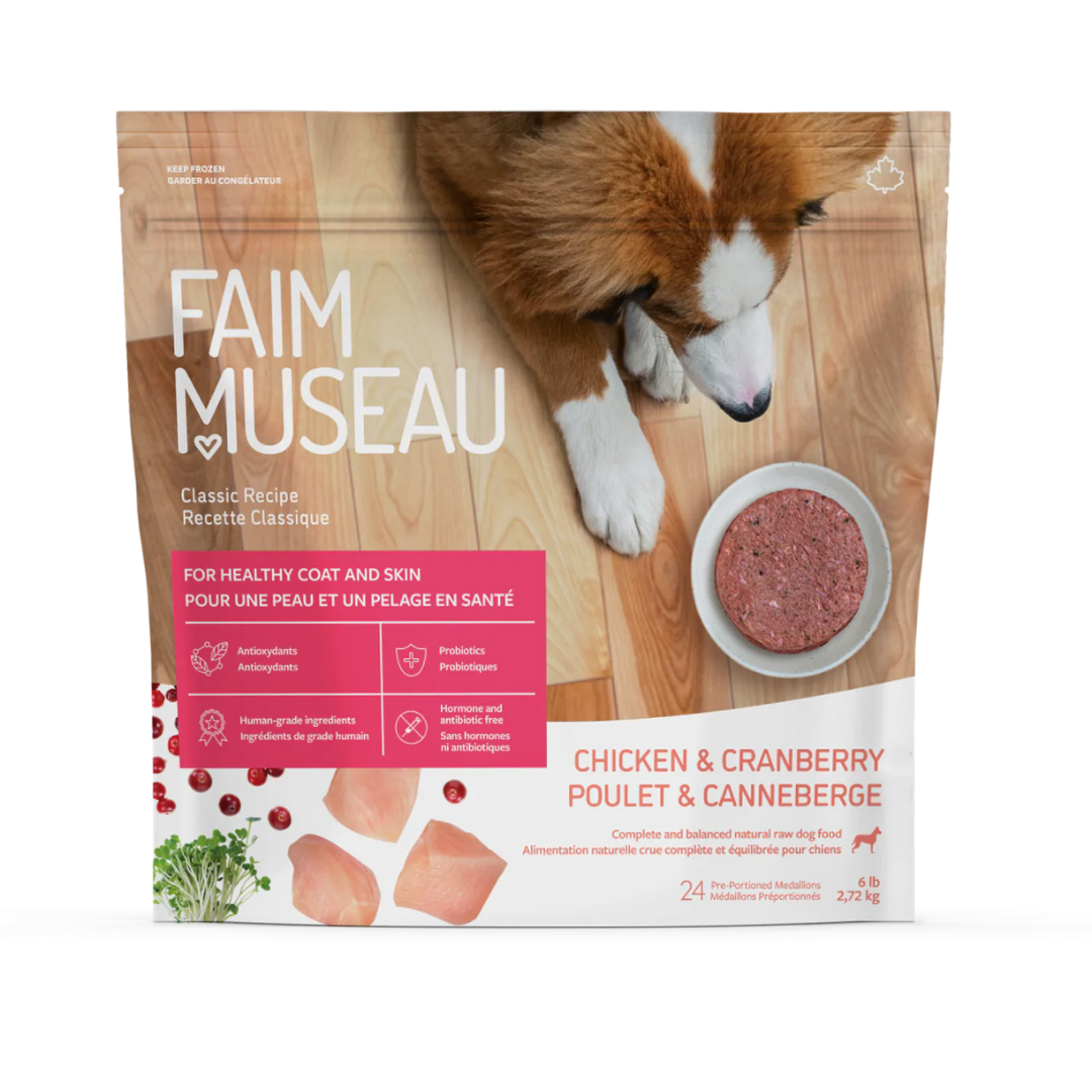 FAIM MUSEAU | Poulet et canneberge 6 lbs