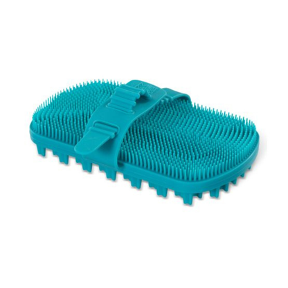 MESSY MUTTS | Brosse à double face en silicone bleue