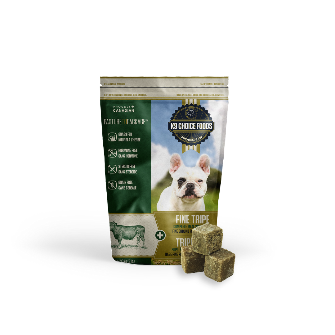 K9 CHOICE | Tripe pure de boeuf finement broyée 3 lbs