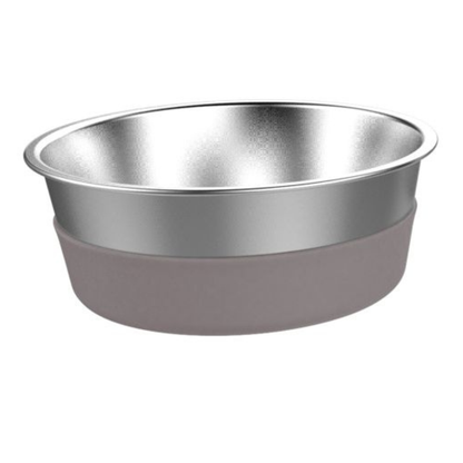 MESSY MUTTS | Bol inox. base silicone gris
