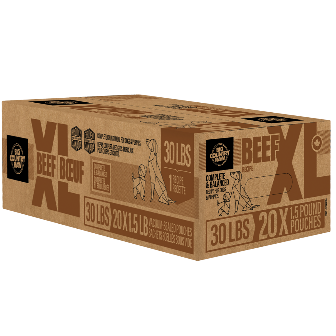 BIG COUNTRY RAW | Boite Bœuf XL 30lbs