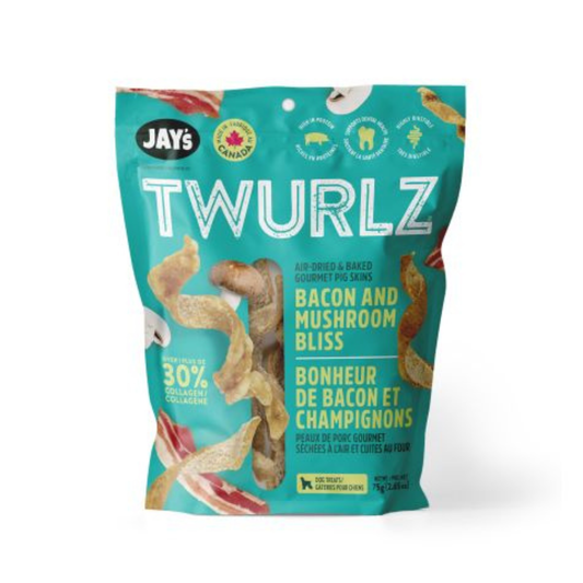 JAY'S | Twurlz, morceaux de peau de porc au bacon et champignons 75g