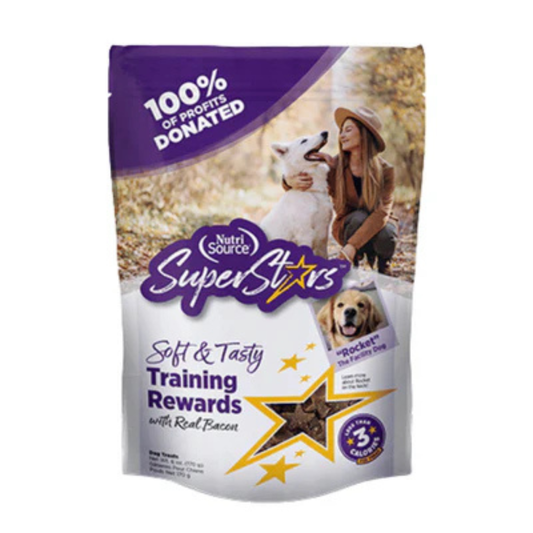 NUTRISOURCE | SuperStars gâteries d'entraînement au bacon 6oz