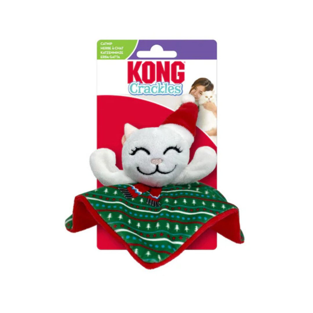 KONG | Holiday Cat Crackles santa kitty