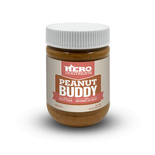 HERO TREATS | Beurre arachides avec Bully stick 11oz