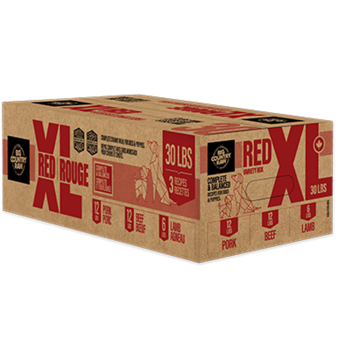 BIG COUNTRY RAW | Boite Viande rouge XL 30lbs