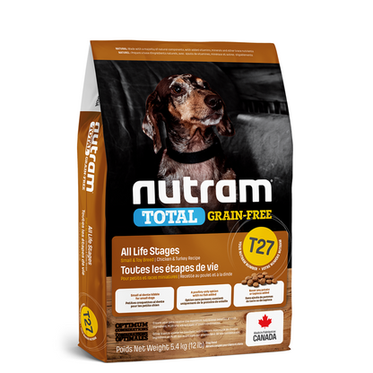 NUTRAM | T27 Adulte, poulet et dinde sans grains, petit chien