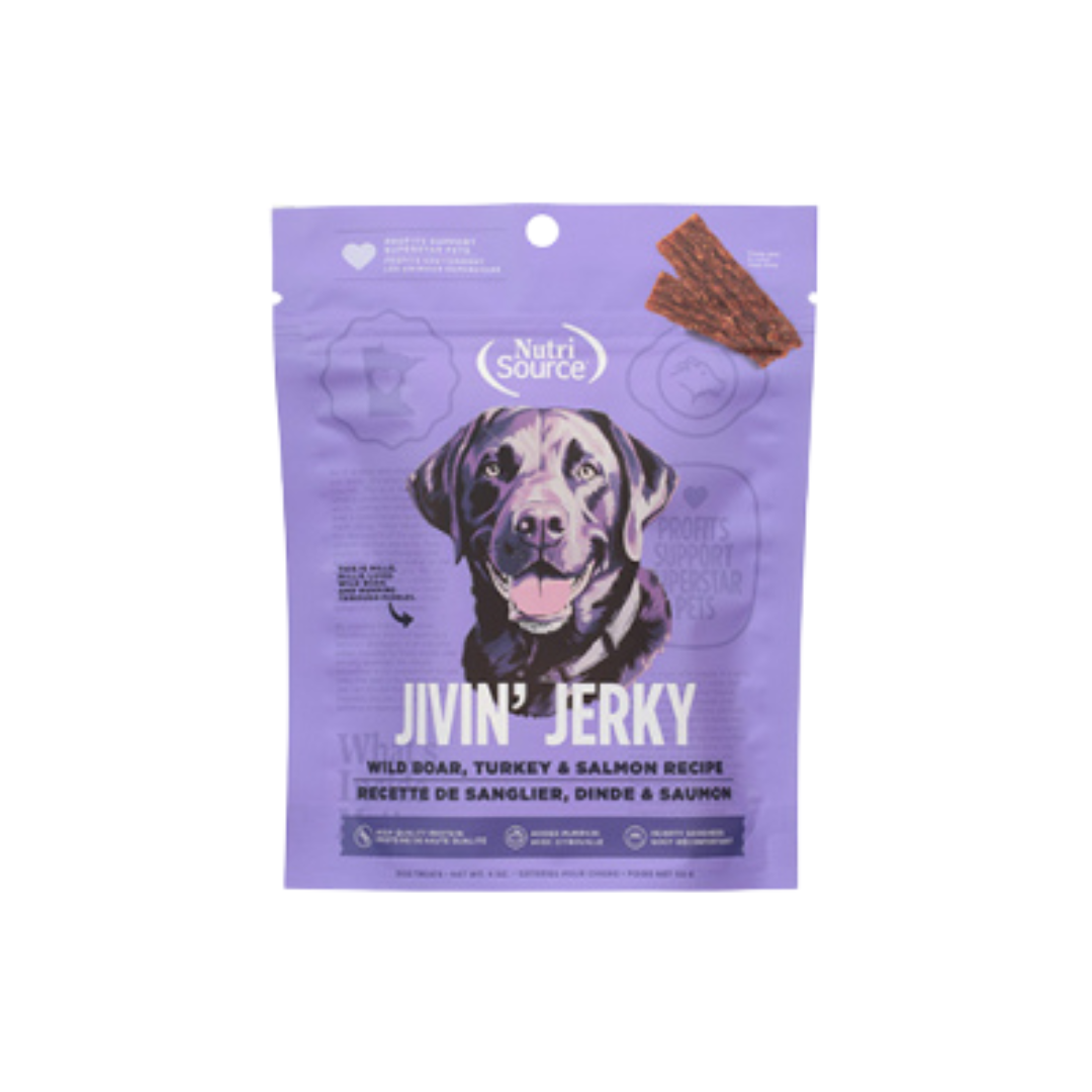 NUTRISOURCE | Jivin' Jerky sanglier, dinde et saumon 4oz