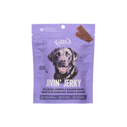 NUTRISOURCE | Jivin' Jerky sanglier, dinde et saumon 4oz