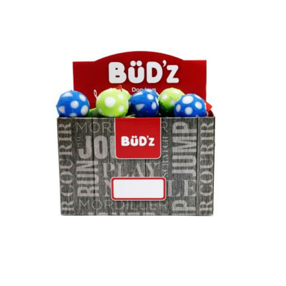 Bud'z | Balle pleine en caoutchouc (couleurs variées)