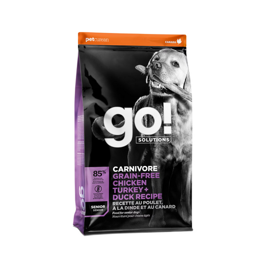GO! SOLUTIONS | Carnivore, Poulet, dinde et Canard pour chien âgé