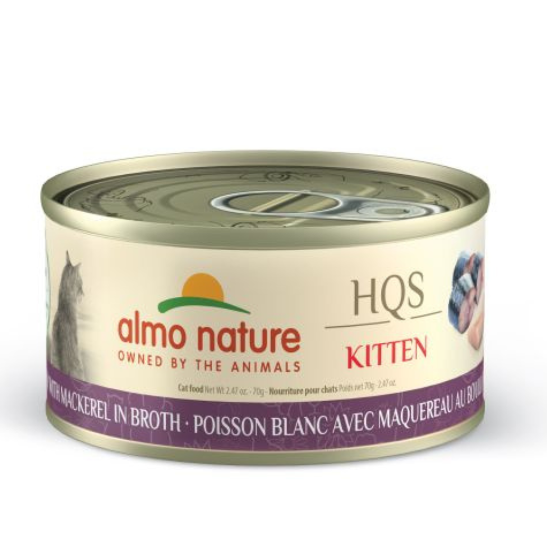 ALMO NATURE | NATURAL HQS CHATON, Poisson blanc et maquereau en bouillon 70g