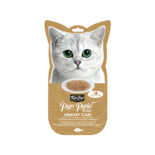 KIT CAT | Purr purées thon et canneberge (urinaire) 4 X 15g