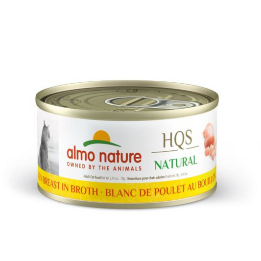 ALMO NATURE | NATURAL HQS Blanc de poulet au bouillon 70g