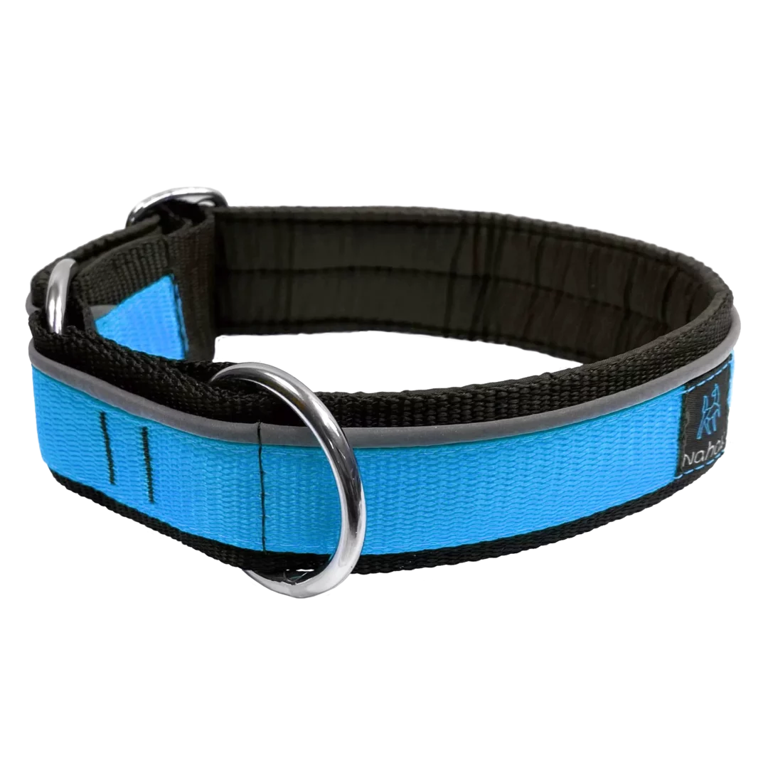 NAHAK | Collier aqua pour chien - rembourré avec réflecteur. Nature Animale, votre référence en alimentation animale et sport canin à Mascouche.
