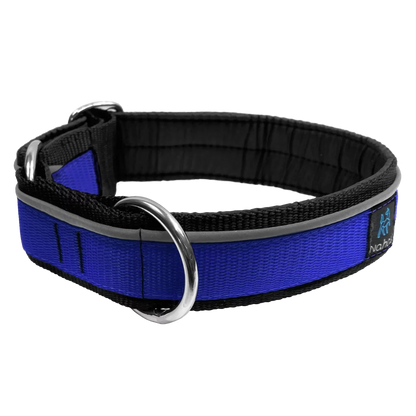 NAHAK | Collier bleu pour chien - rembourré avec réflecteur. Nature Animale, votre référence en alimentation animale et sport canin à Mascouche.