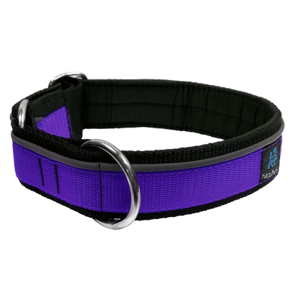 NAHAK | Collier mauve pour chien - rembourré avec réflecteur. Nature Animale, votre référence en alimentation animale et sport canin à Mascouche.