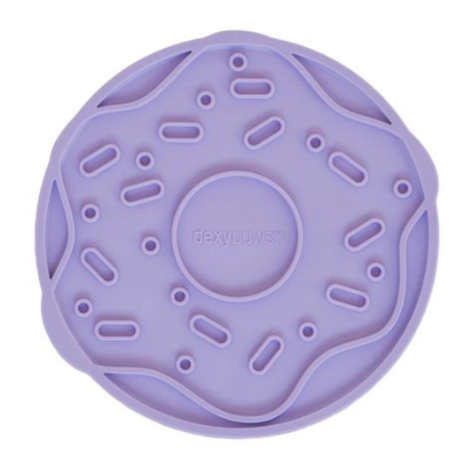 DEXYPAWS | Tapis de lèche donut mauve