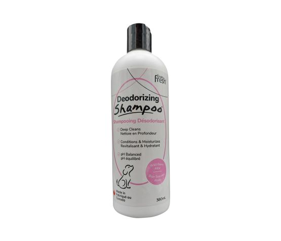 ENVIRO FRESH | Shampoing désodorisant baie/aloes chien. Nature Animale, votre référence en alimentation animale et sport canin à Mascouche.