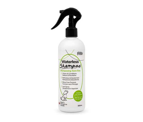 ENVIRO FRESH | Shampoing sec pour chien coco, lime & verveine. Nature Animale, votre référence en alimentation animale et sport canin à Mascouche.
