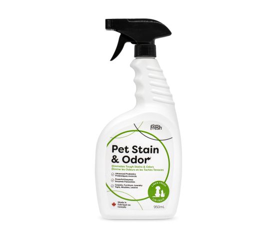 ENVIRO FRESH | Vaporisateur pour taches & odeurs, douce brise. Nature Animale, votre référence en alimentation animale et sport canin à Mascouche.