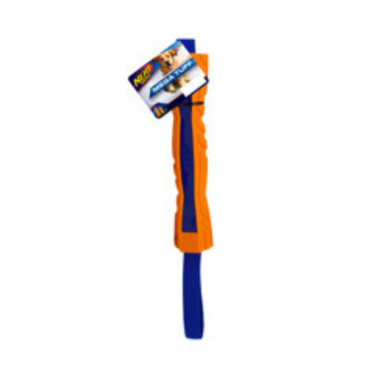bâton de compétition Megaton Nerf Dog! Fait d’un mélange ferme et durable de caoutchouc, de mousse et de TPR. Nature Animale, votre référence en alimentation et sports canin à Mascouche.