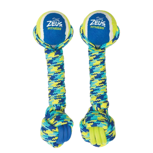 ZEUS | Haltère corde av/balle fitness. Nature Animale, votre référence en alimentation et sports canin à Mascouche.