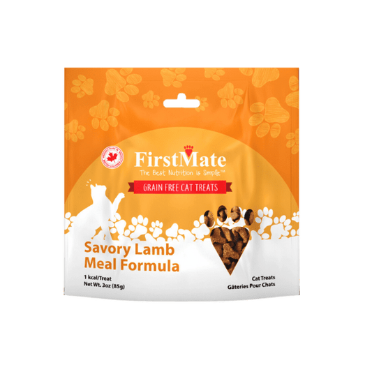 FIRSTMATE | Chat gâterie ingrédient limité agneau. Nature Animale, votre référence en alimentation animale à Mascouche.
