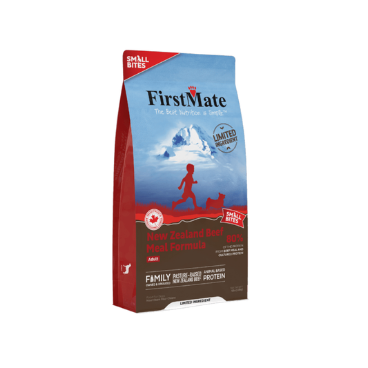 FIRSTMATE | Ingrédient limité bœuf, petites bouchées 5,44 kg