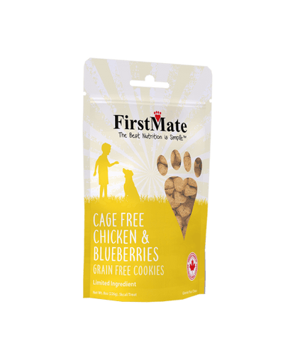 FIRSTMATE | Gâteries poulet bleuet. Nature Animale, votre référence en alimentation animale à Mascouche.