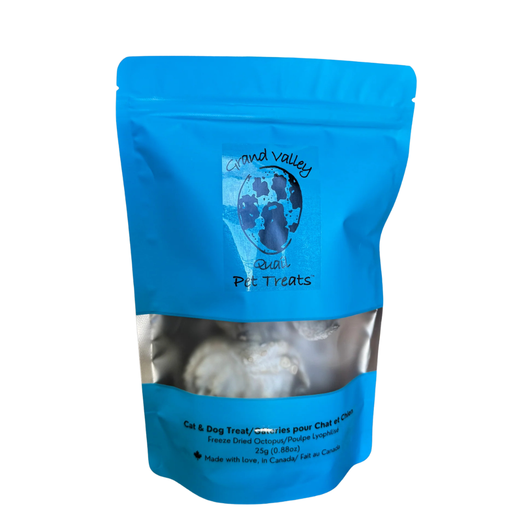 GRAND VALLEY QUAIL | Poulpe lyophilisé 25g