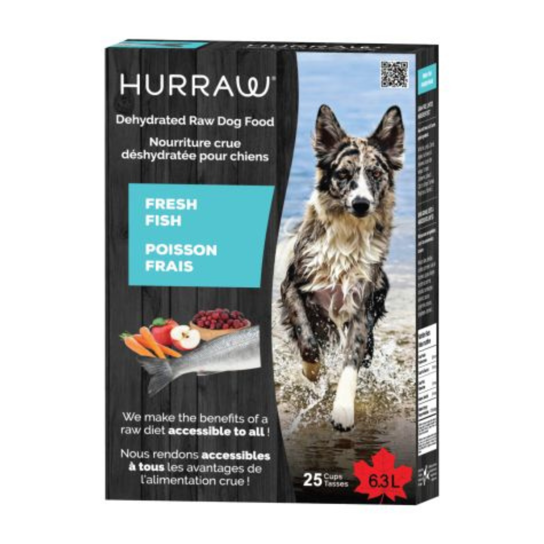 HURRAW | Recette au poisson pour chien, 25 tasses