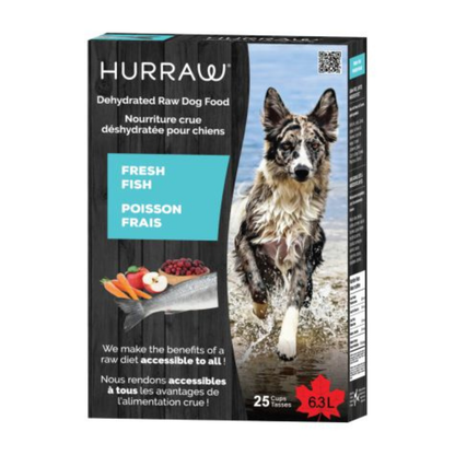 HURRAW | Recette au poisson pour chien, 25 tasses
