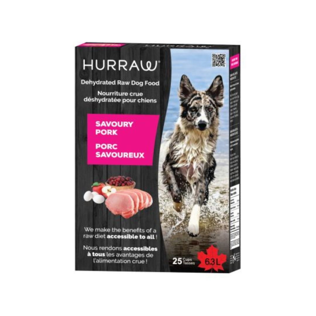HURRAW | Recette au porc pour chien 25 tasses