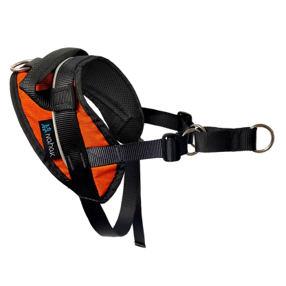 NAHAK | Harnais de marche orange anti-traction pour chiens. Nature Animale, votre référence en alimentation animale à Mascouche.