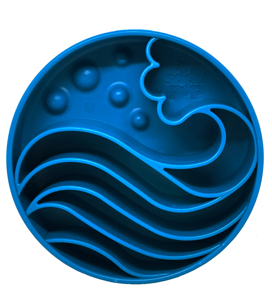 SODAPUP | Bol ralentisseur Wave bleu. Nature Animale, votre référence en alimentation animale et sport canin à Mascouche.