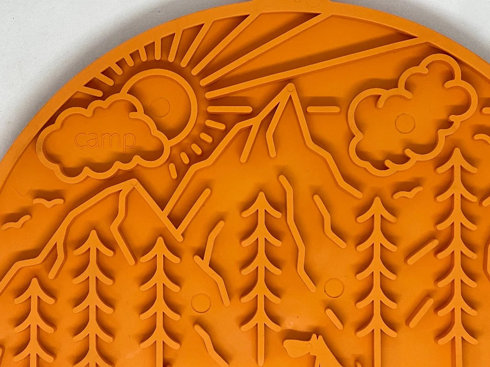 SODAPUP | Tapis de léchage ''Camp'' orange