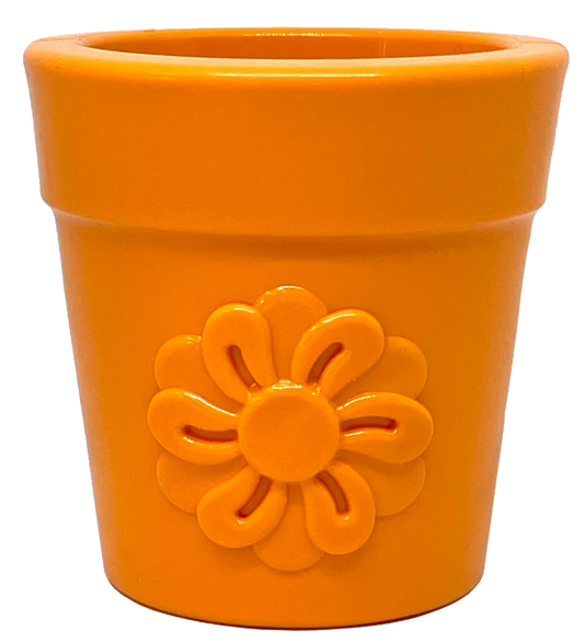 SODAPUP | Pot de fleur orange distributeur, Nature Animale, votre référence en alimentation animale à Mascouche.
