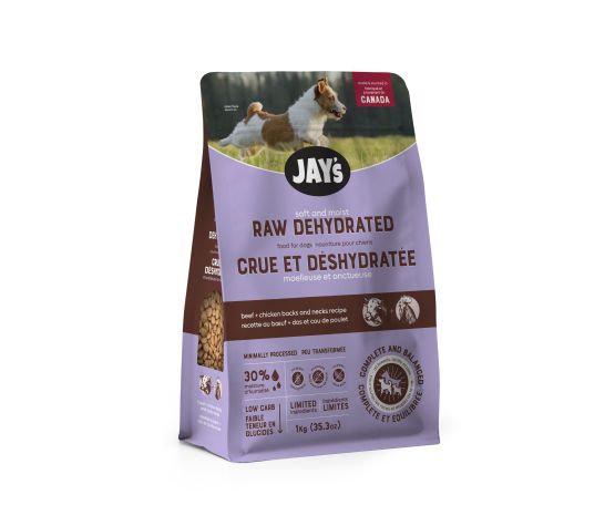 JAY'S | Nourriture crue déshydratée boeuf. Nature Animale, votre référence en alimentation animale à Mascouche.