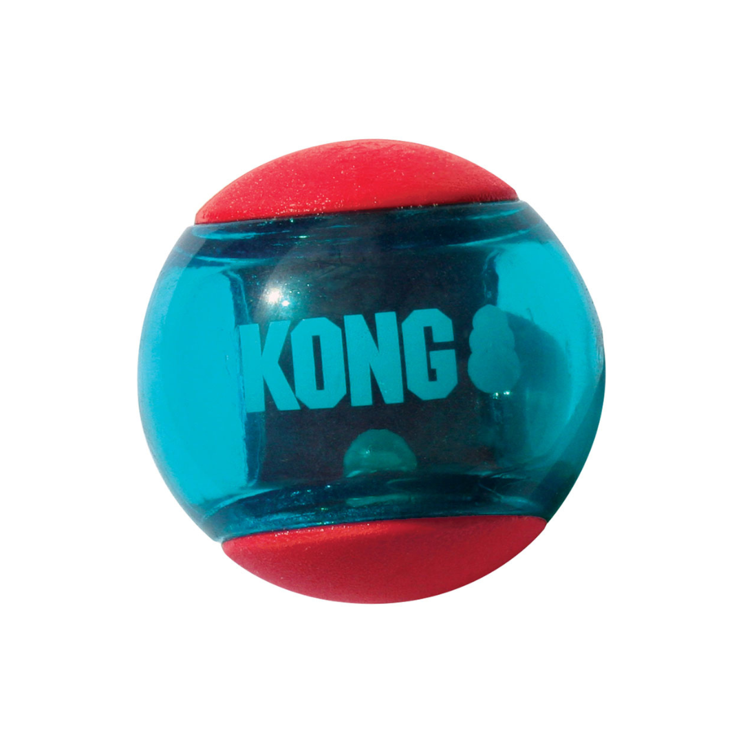 KONG | Squeez action rouge paquet de 3 balles
