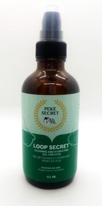 PEKE SECRET | Gel nettoyant pour les yeux LOOP SECRET. Nature Animale, votre référence en alimentation animale et sport canin à Mascouche.