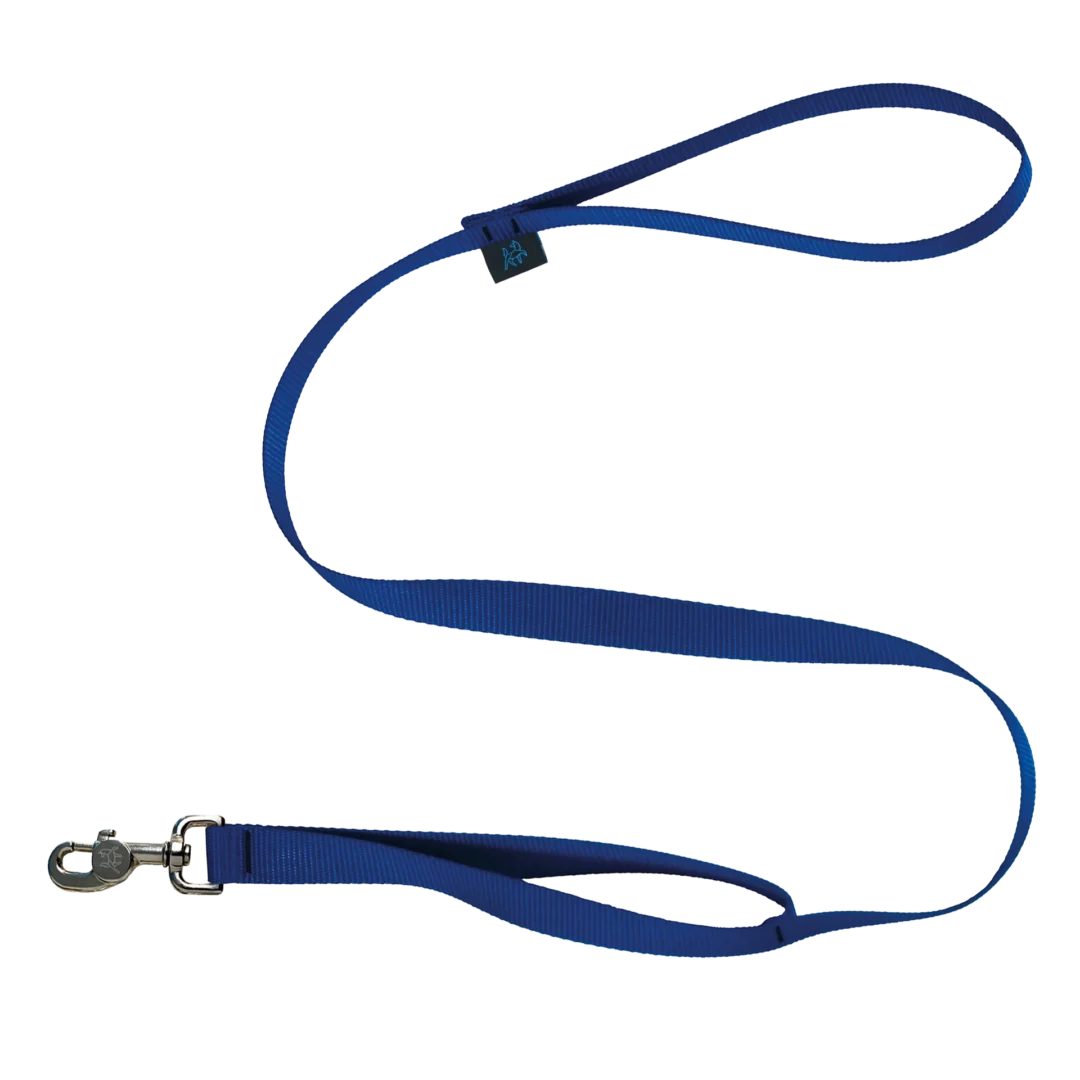 NAHAK | Laisse bleue pour chien quatre pieds - double poignée. Nature Animale, votre référence en alimentation animale et sport canin à Mascouche.