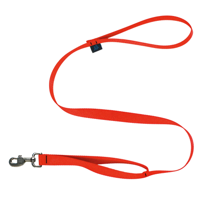 NAHAK | Laisse orange pour chien quatre pieds - double poignée. Nature Animale, votre référence en alimentation animale et sport canin à Mascouche.