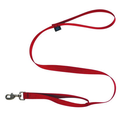 NAHAK | Laisse rouge pour chien quatre pieds - double poignée. Nature Animale, votre référence en alimentation animale et sport canin à Mascouche.