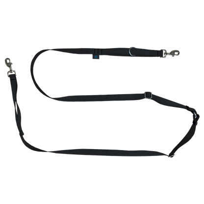 NAHAK | Laisse noire pour chien - multifonction ajustable. Nature Animale, votre référence en alimentation animale et sport canin à Mascouche.