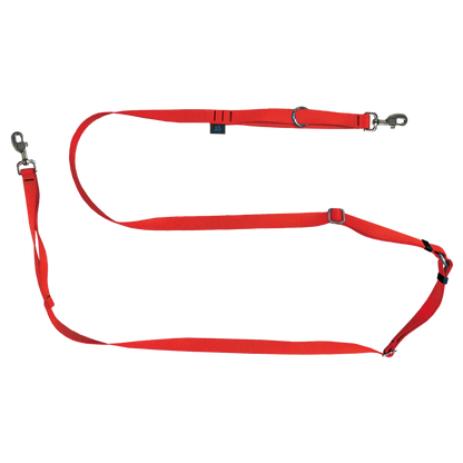NAHAK | Laisse orange pour chien - multifonction ajustable. Nature Animale, votre référence en alimentation animale et sport canin à Mascouche.