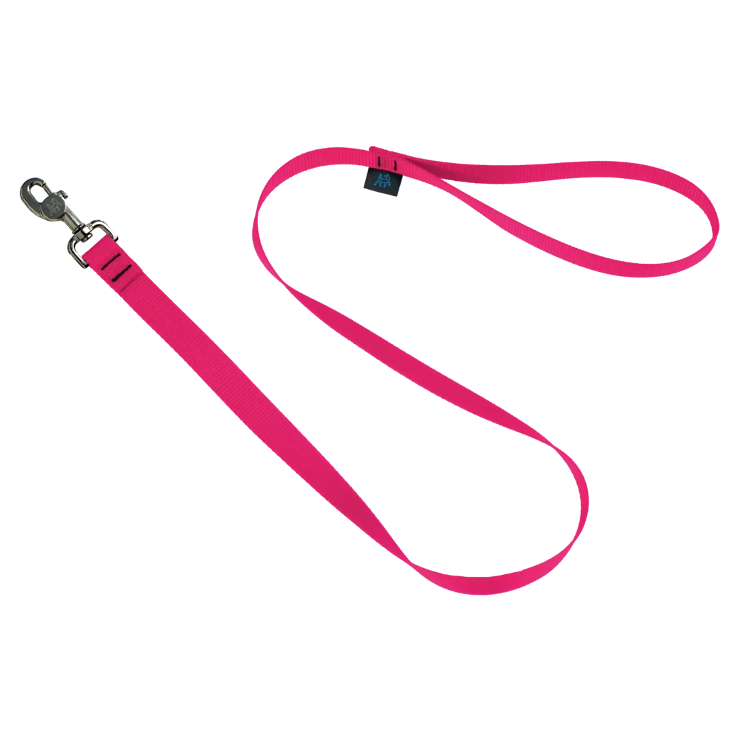 NAHAK | Laisse rose standard quatre pieds pour chien.Nature Animale, votre référence en alimentation animale et sport canin à Mascouche.