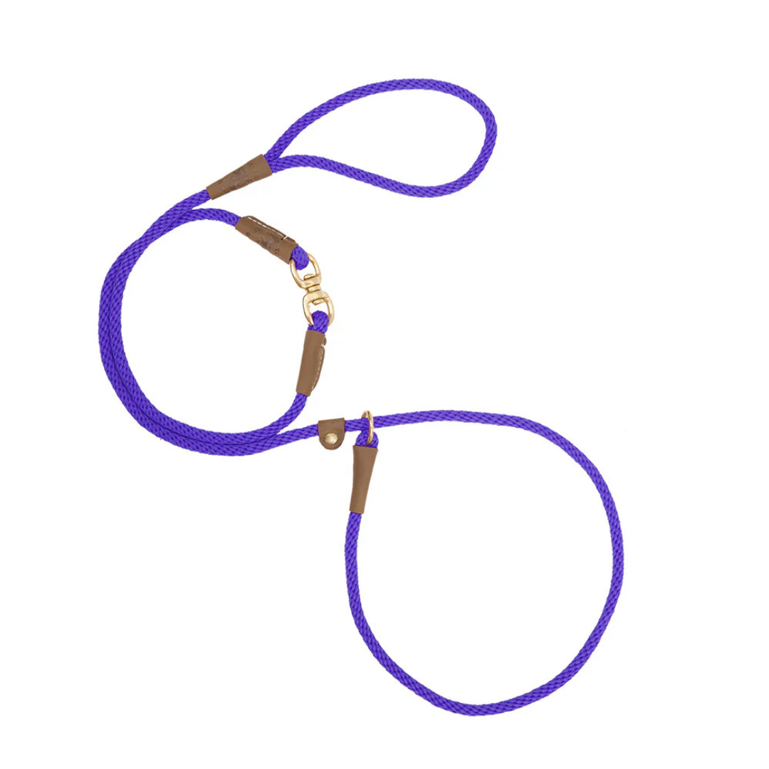 MENDOTA | Swivel slip lead 3/8"X6' purple
