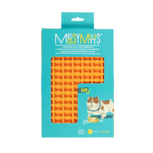 MESSY MUTTS | Moules à mini friandises en silicone, paquet de 2